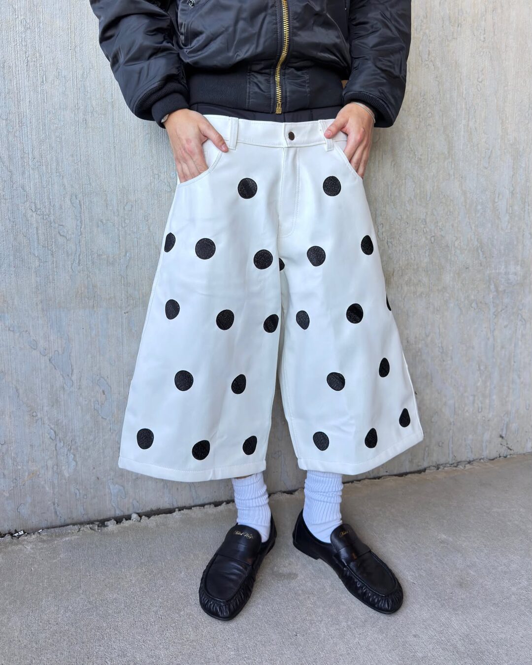 Embroidered dots