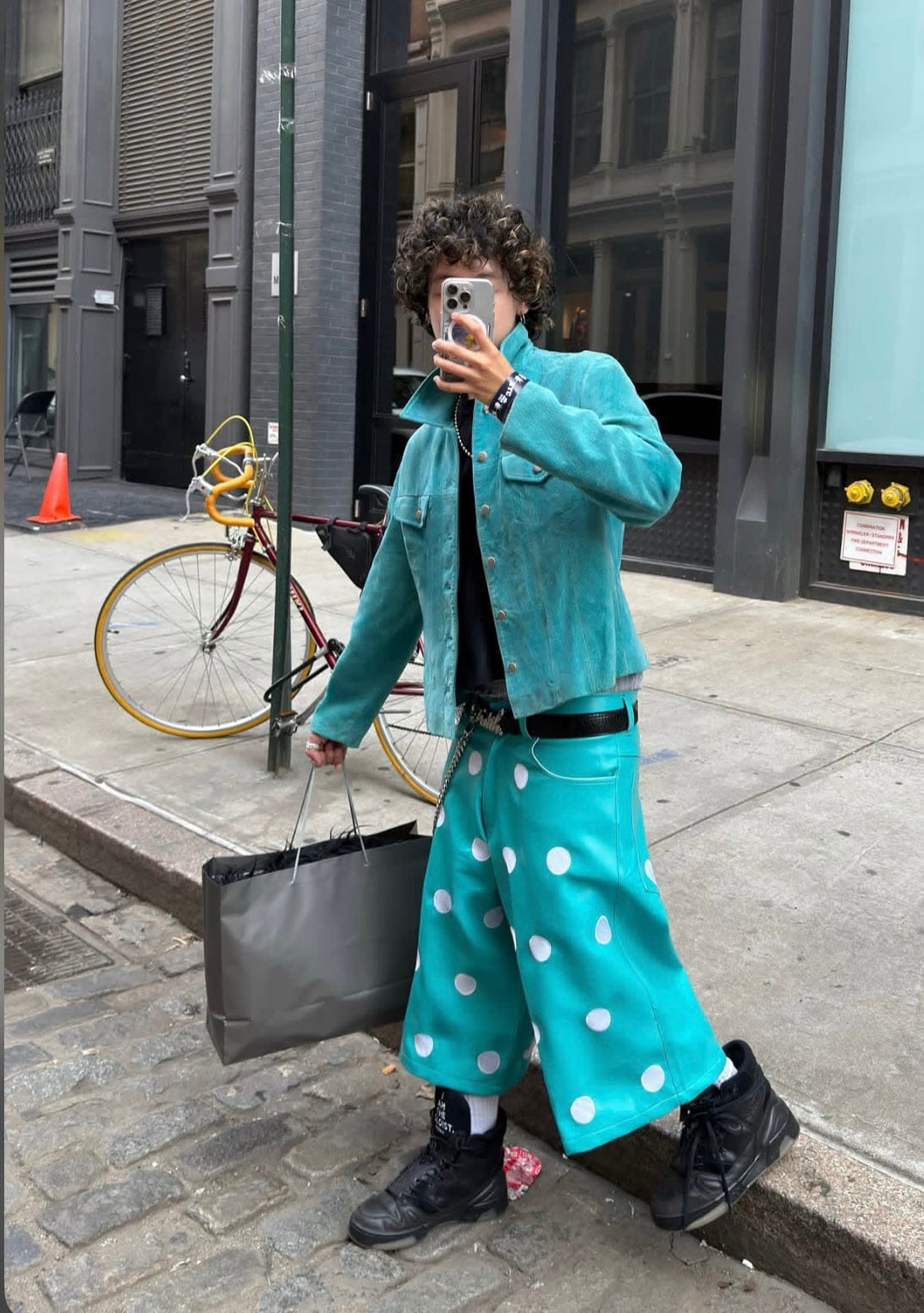 Halo Shorts worn on the street