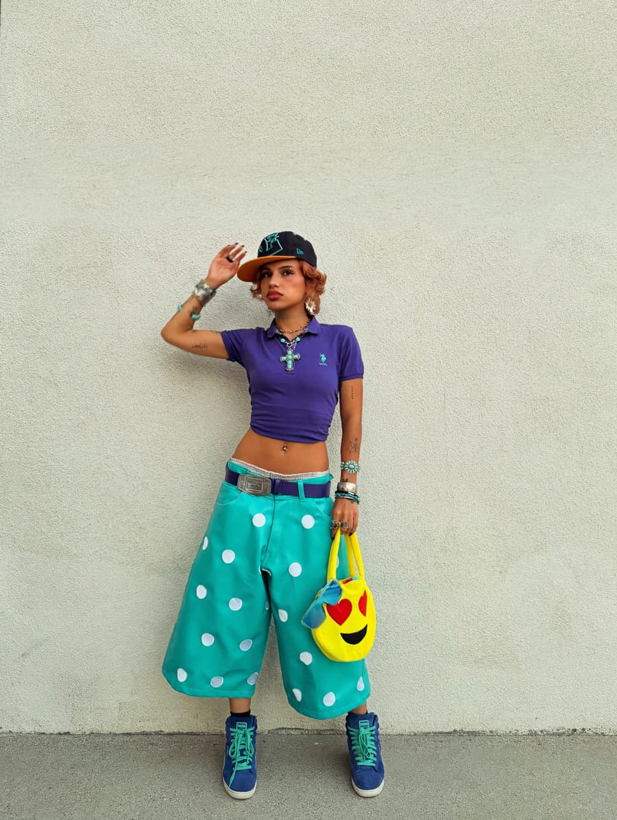 @__sayeh._ wearing Halo Shorts